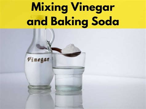 Why not to use vinegar and baking soda?